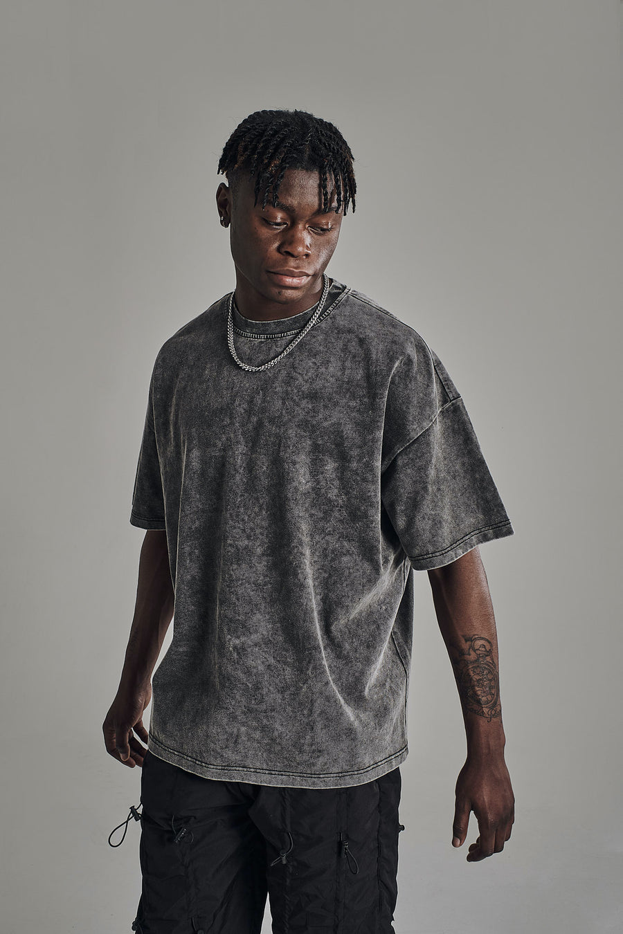 T-Shirt washed grey
